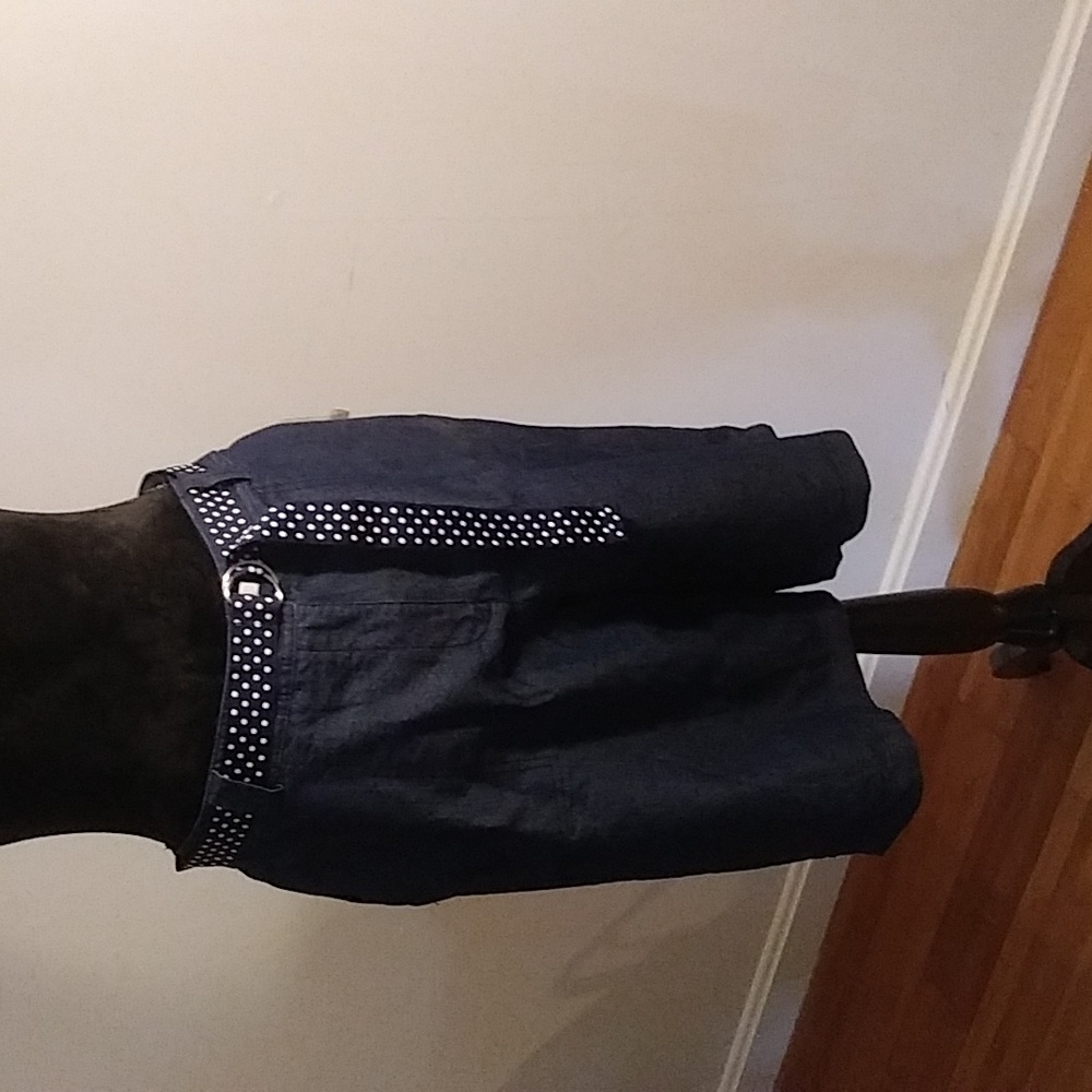 NWT white stag size 14 women's denim shorts belted